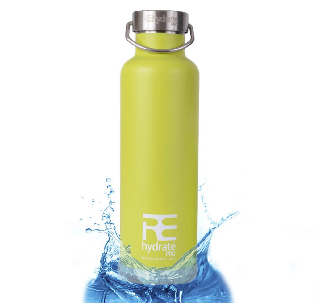 Rehydrate Pro Lime Bottle | 25oz | Stainless Steel | Straw